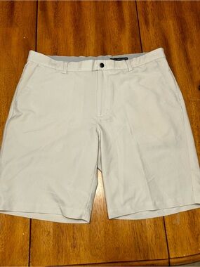 Greg Norman Collection Tan  Performance Flat-Front Shorts
